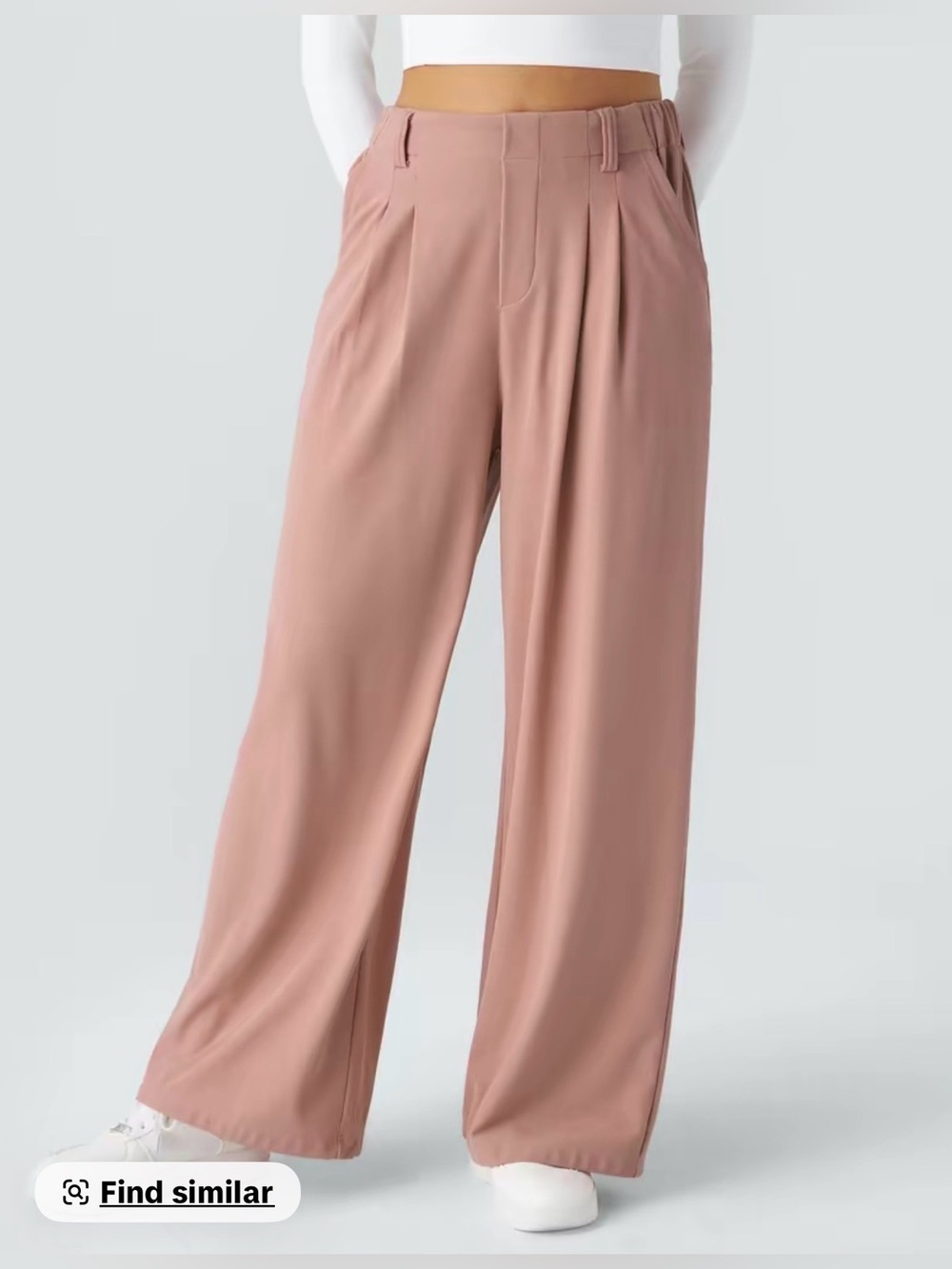 HALARA Halara High Waisted Plicated Side Pocket Pants